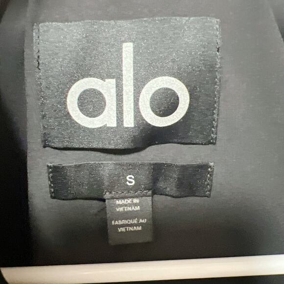 ALO Yoga Sherpa Edge Bomber Jacket Black Size S NWT - Picture 6 of 8